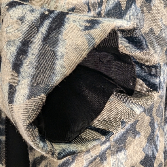 Giancarlo Ferrari Petite Women's Zip-Front Abstract Animal Print Jacket,Multi, 8 - Picture 8 of 13